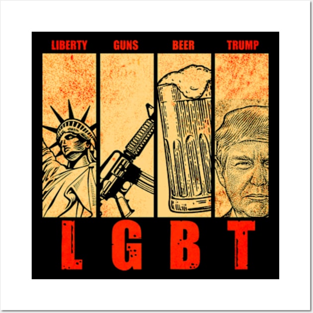 Funny LGBT Trump Wall Art by Mila46